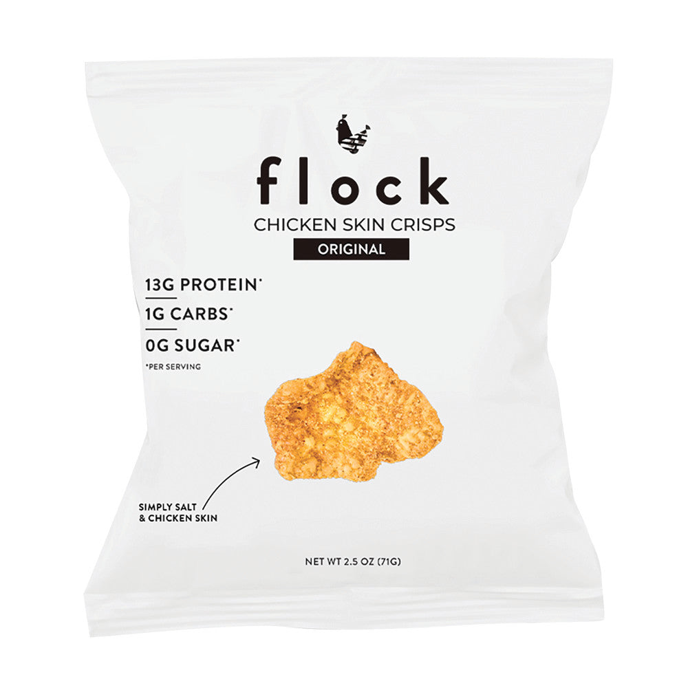 FLOCK CHICKEN SKIN CRISPS ORIGINAL 2.5 OZ BAG