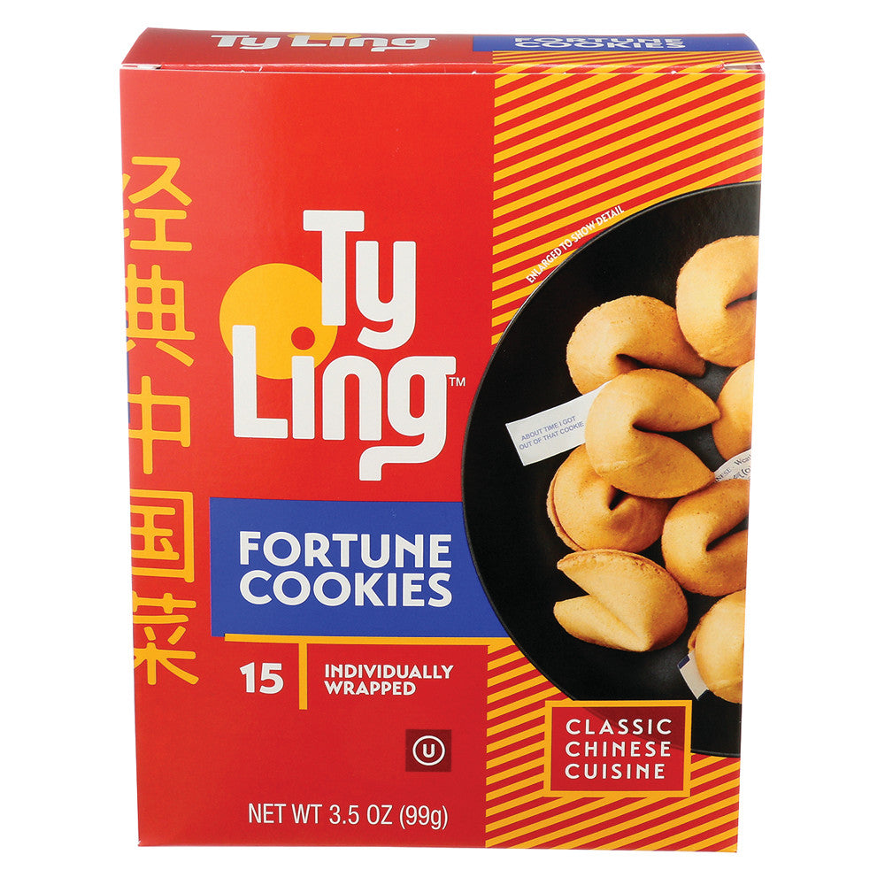 TY LING FORTUNE COOKIES 3.5 OZ BOX 15 CT