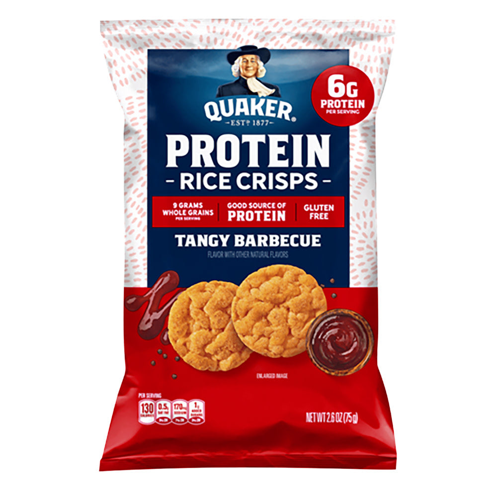 QUAKER - PROTEIN RICE CRISP TANGY BARBECUE - 2.6OZ