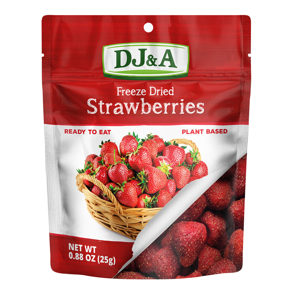 DJ&A - FREEZE DRIED STRAWBERRIES - 0.88OZ