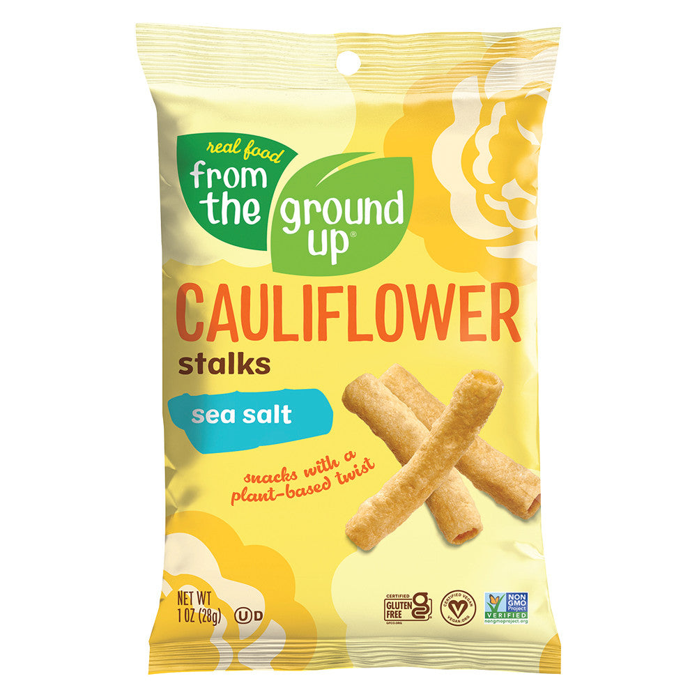 FROM THE GROUND UP CAULIFLOWER STALKS SEA SALT 1.5 OZ BAG