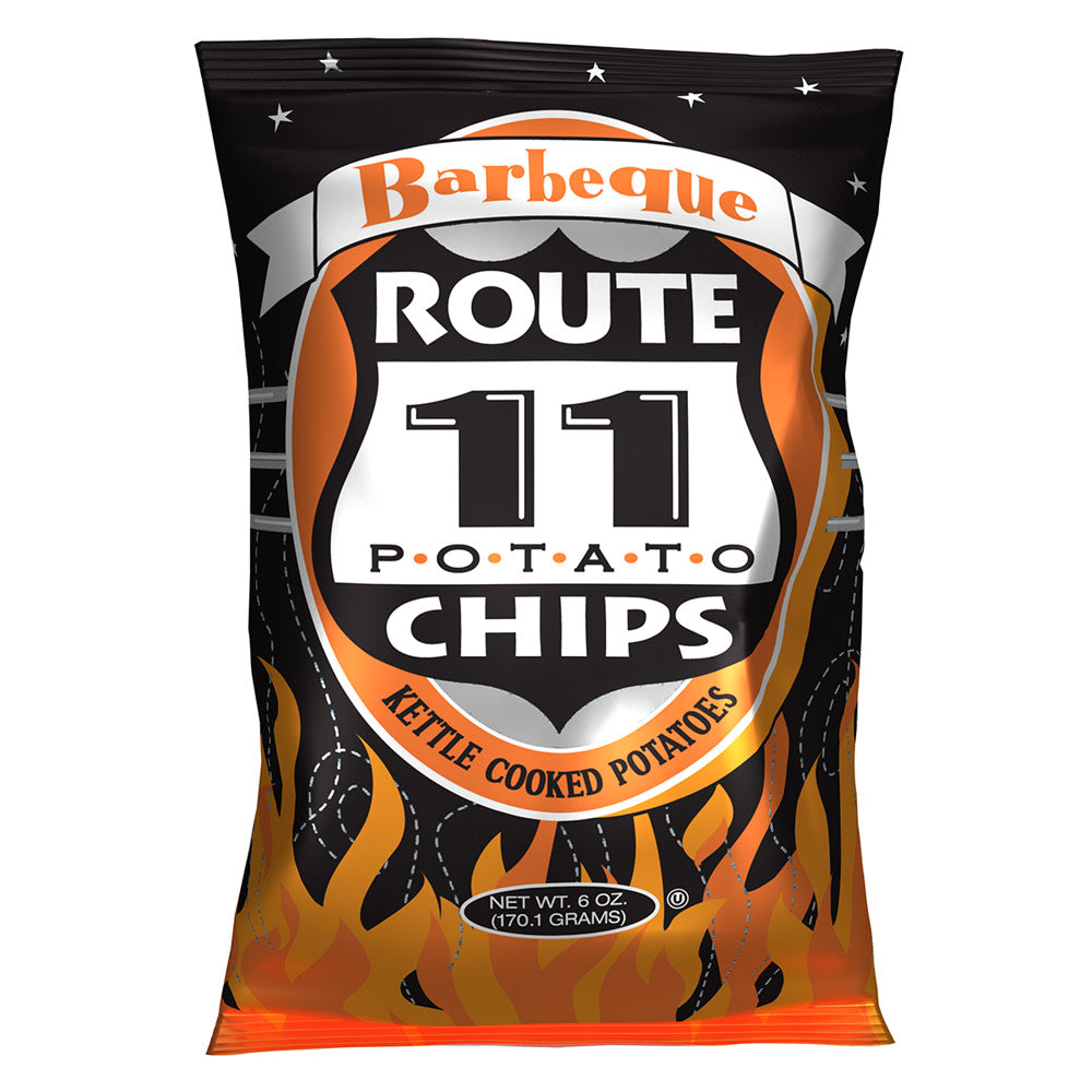 ROUTE 11 BARBEQUE POTATO CHIPS 6 OZ BAG