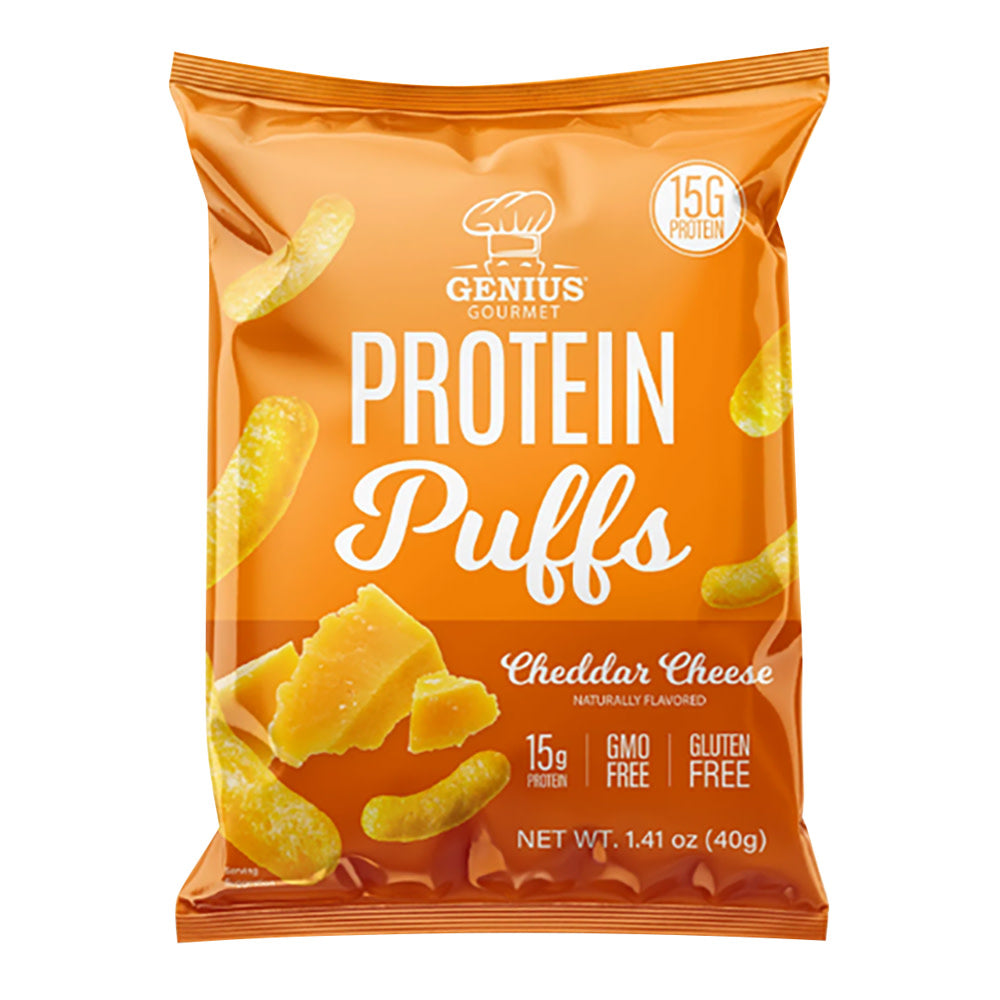 GENIUS GOURMET - CHEDDAR PROTEIN PCS - 1.41OZ