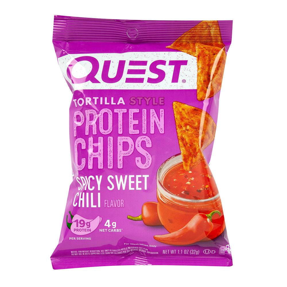 QUEST SWEET SPICY CHILI TORTILLA STYLE PROTEIN CHIPS 1.1 OZ BAG