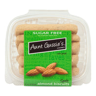 AUNT GUSSIE'S SUGAR FREE SPELT ALMOND BISCUITS 8 OZ TUB