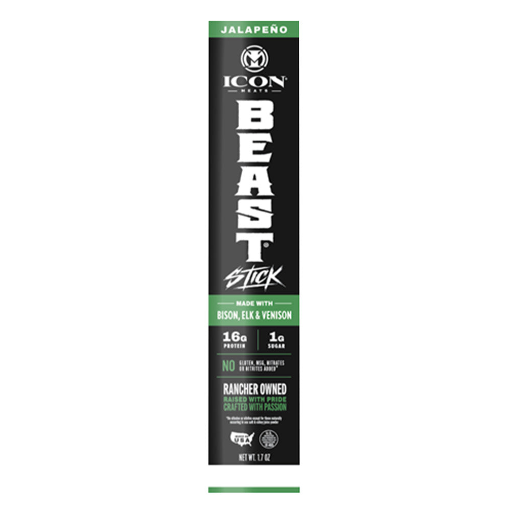 ICON MEATS - BEAST STICK JALAPENO - 1.7OZ