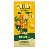 SOLELY ORGANIC PINEAPPLE FRUIT JERKY 5 COUNT 4.1 OZ