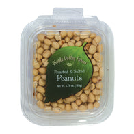 MAPLE VALLEY FARMS ROASTED AND SALTED PEANUTS 5.75 OZ PEG TUB
