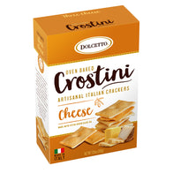 DOLCETTO THREE CHEESE CROSTINI ARTISANAL CRACKERS 7.05 OZ BOX