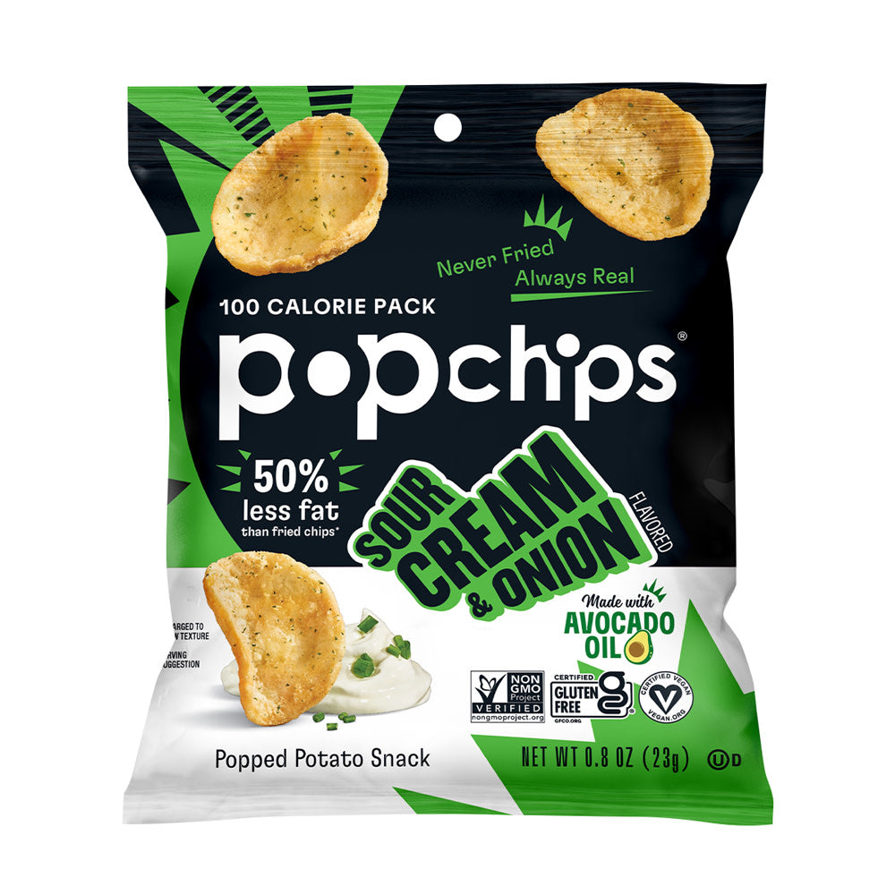 POPCHIPS SOUR CREAM &amp; ONION 0.8 OZ POUCH
