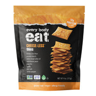 EVERY BODY EAT CHEESE-LESS THINS 4 OZ POUCH