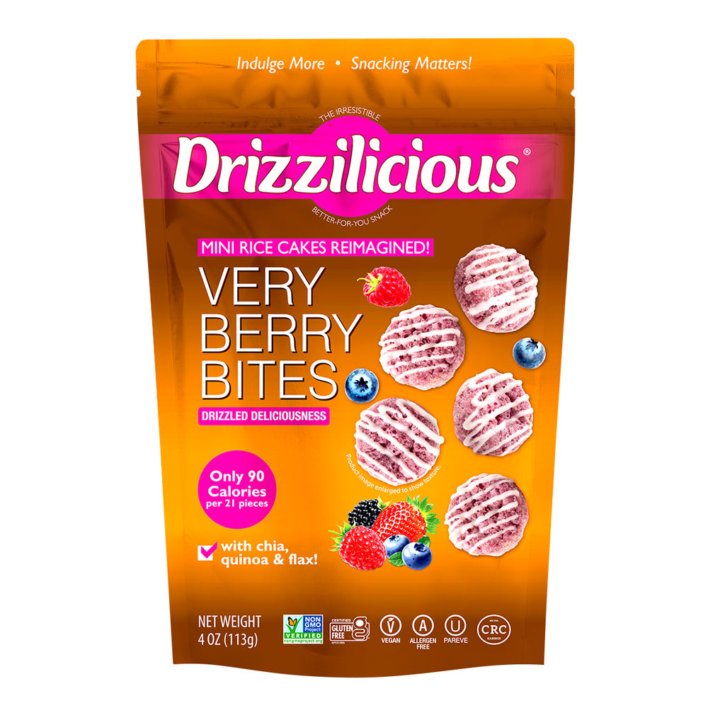 DRIZZILICIOUS VERY BERRY DRIZZLE BITES 4 OZ BAG