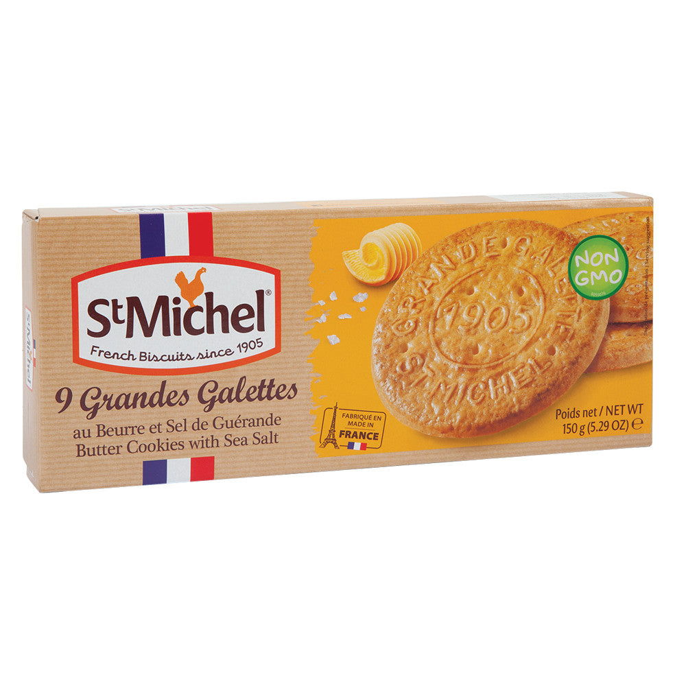 ST. MICHEL SEA SALT GRANDES GALLETTE 5.3 OZ BOX