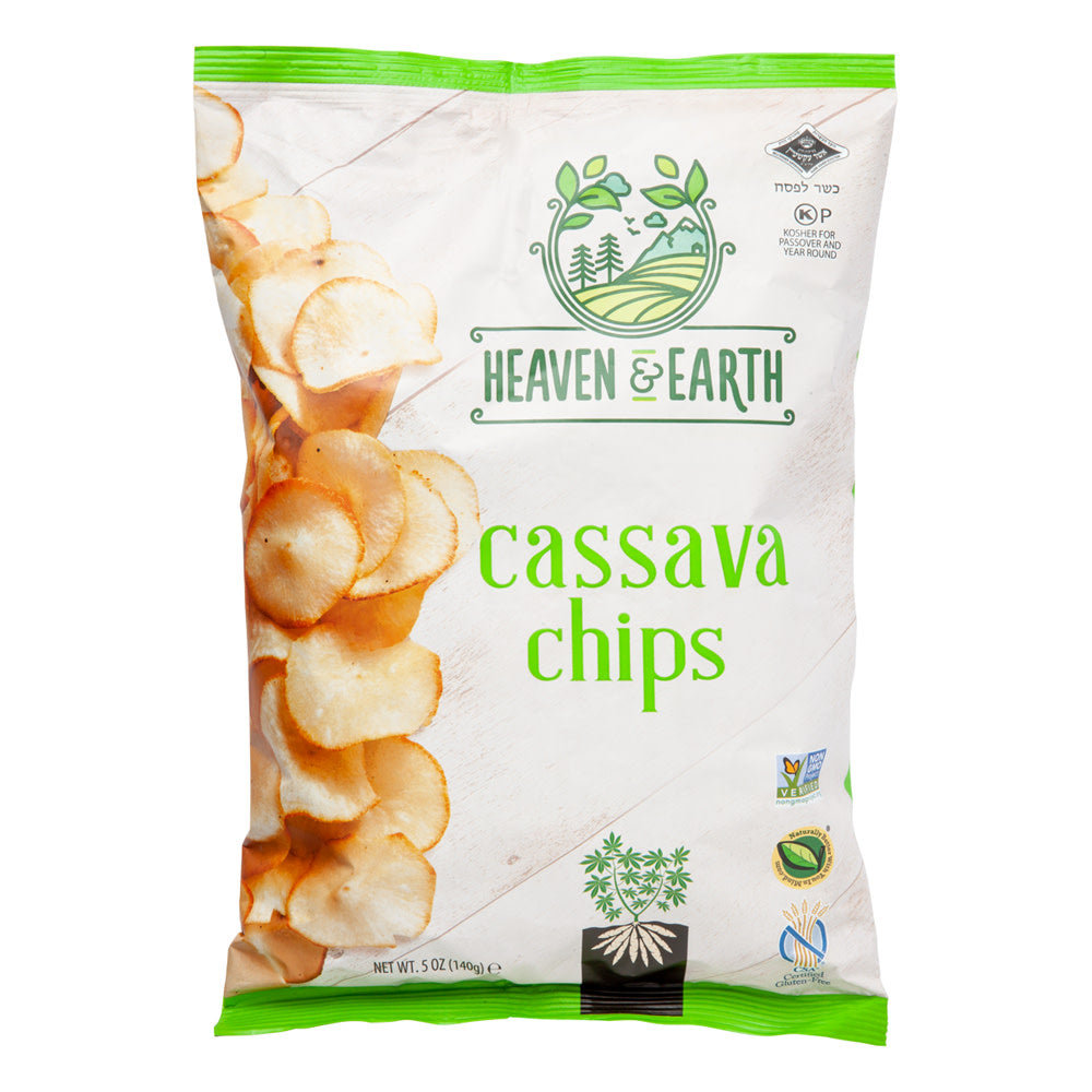 HEAVEN &amp; EARTH CASSAVA CHIPS 5 OZ BAG