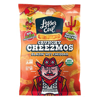 LESSER EVIL CHEEZMOS BLAZIN HOT CHEDDAR 7 OZ BAG
