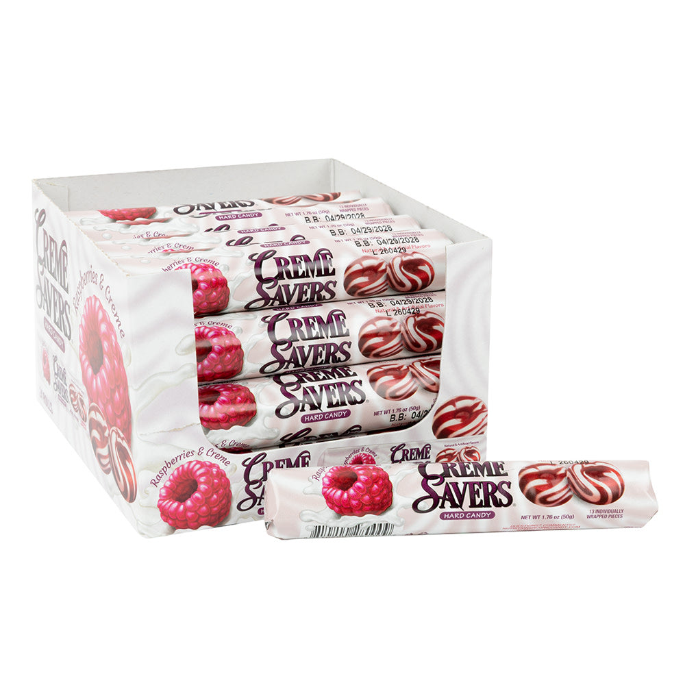 CR&Egrave;ME SAVERS RASPBERRIES &amp; CREAM ROLLS 1.76 OZ