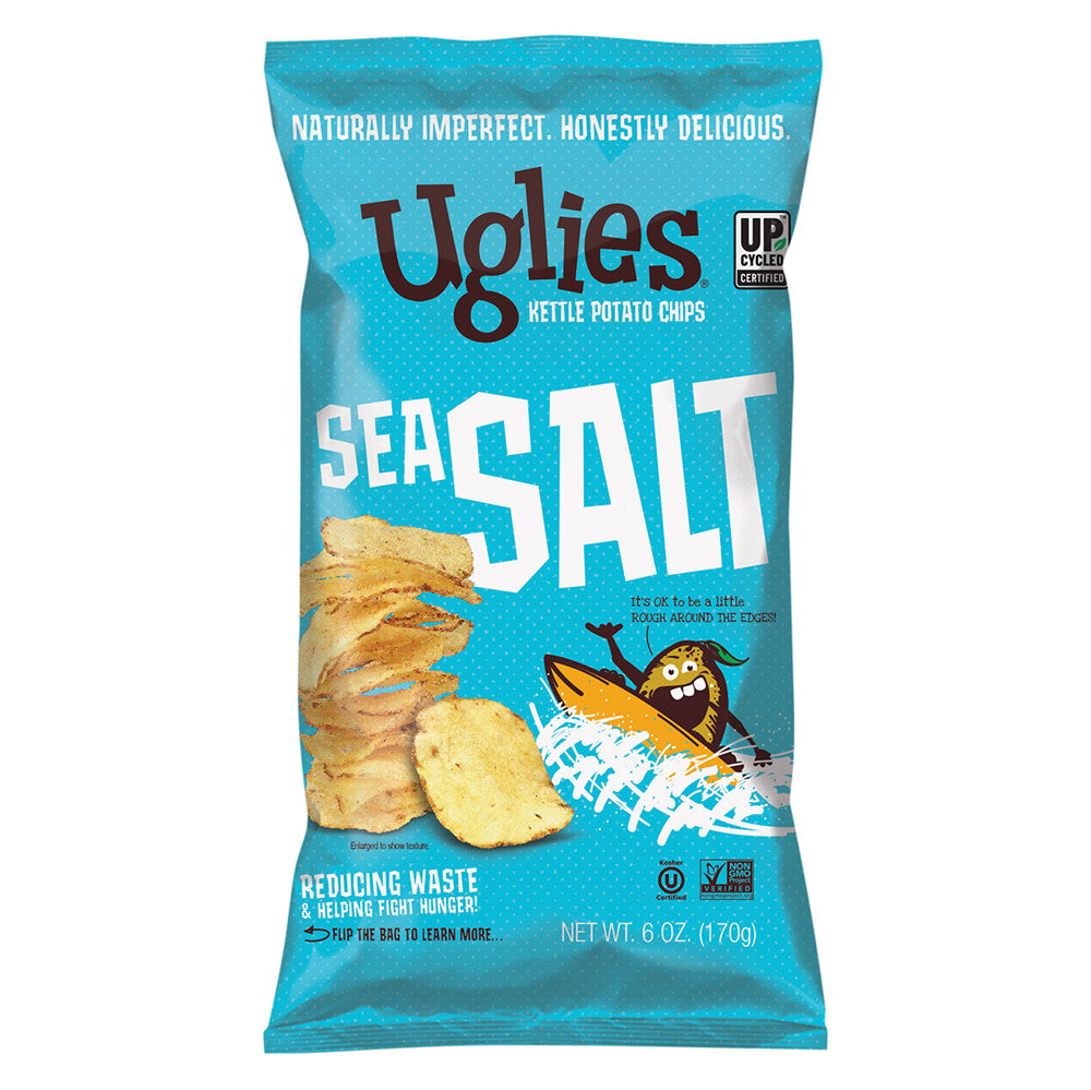 UGLIES SEA SALT KETTLE POTATO CHIPS 6 OZ BAG