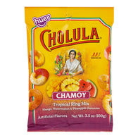 CHOLULA CHAMOY TROPICAL RING MIX 3.5 OZ PEG BAG