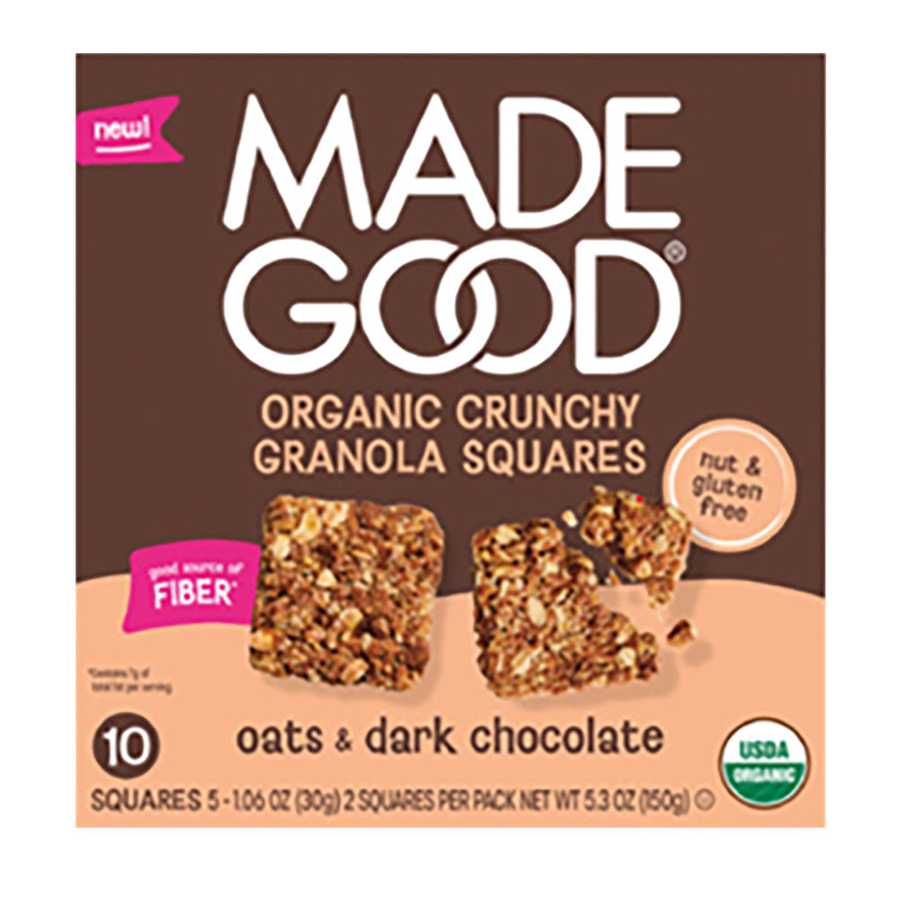 MADEGOOD - CRUNCHY GRAN SQS OAT&DK CHC(5CT) - 5.3OZ