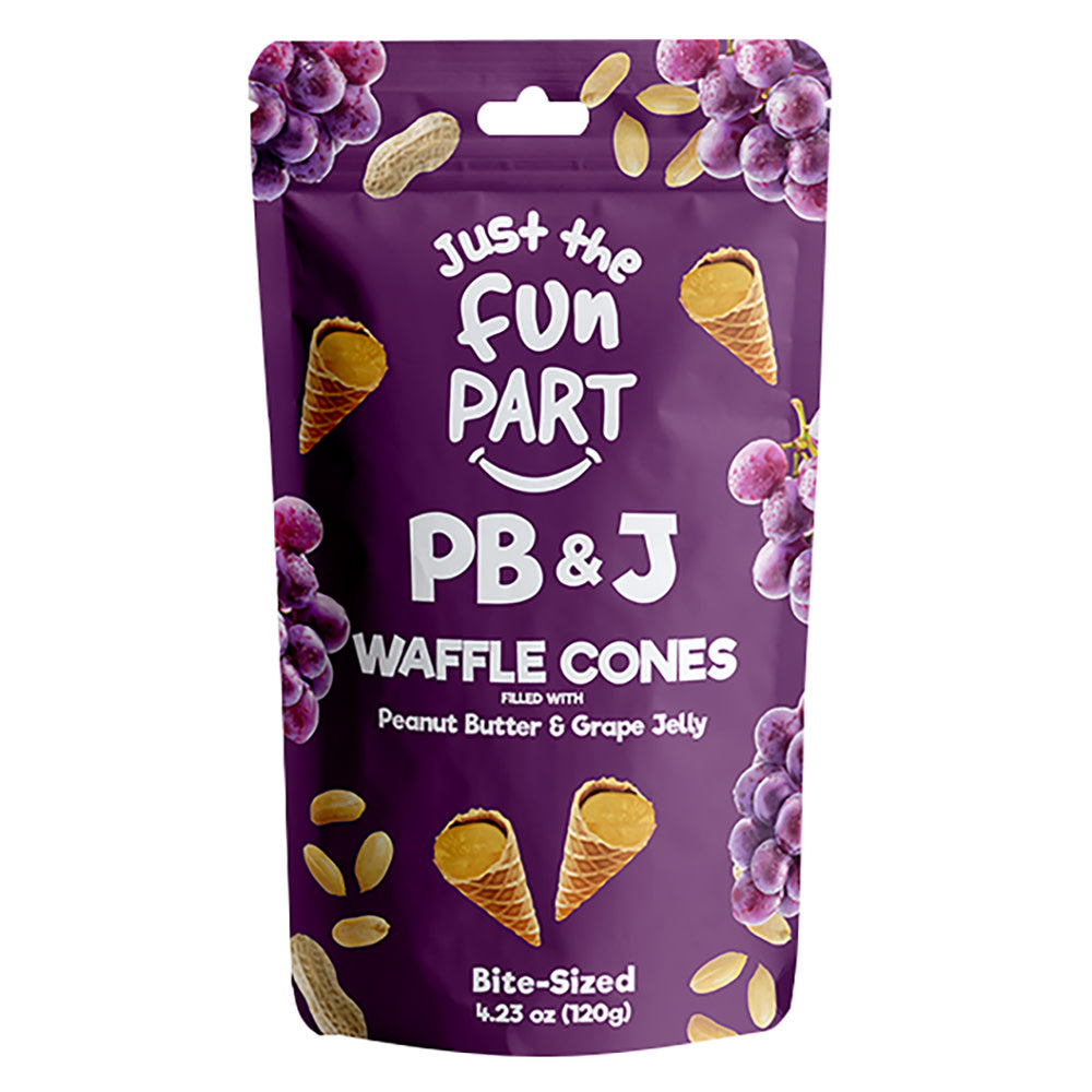 JUST THE FUN PART PB &amp; J MINI CONES 4.23 OZ BAG