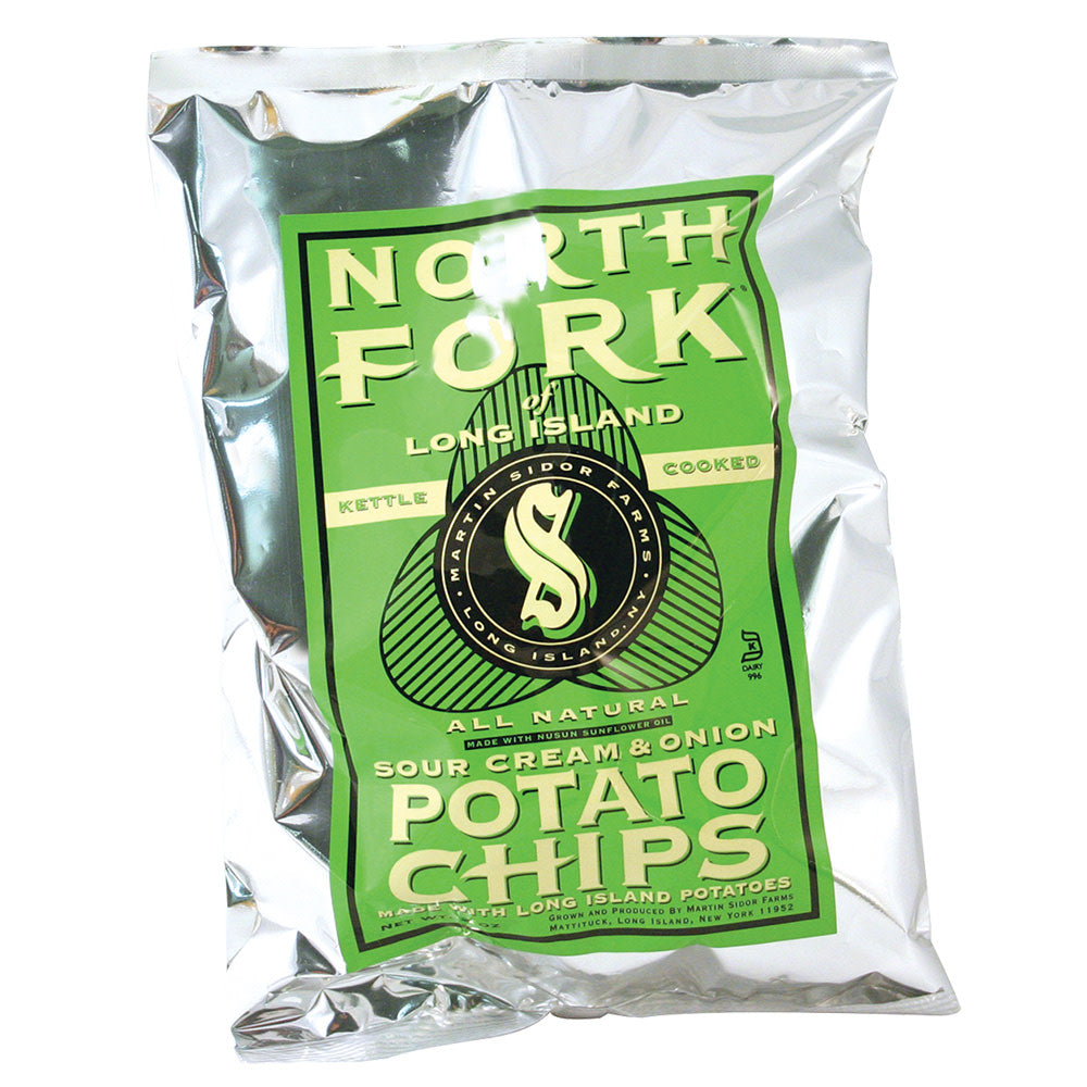 NORTH FORK SOUR CREAM AND ONION POTATO CHIPS 2 OZ BAG