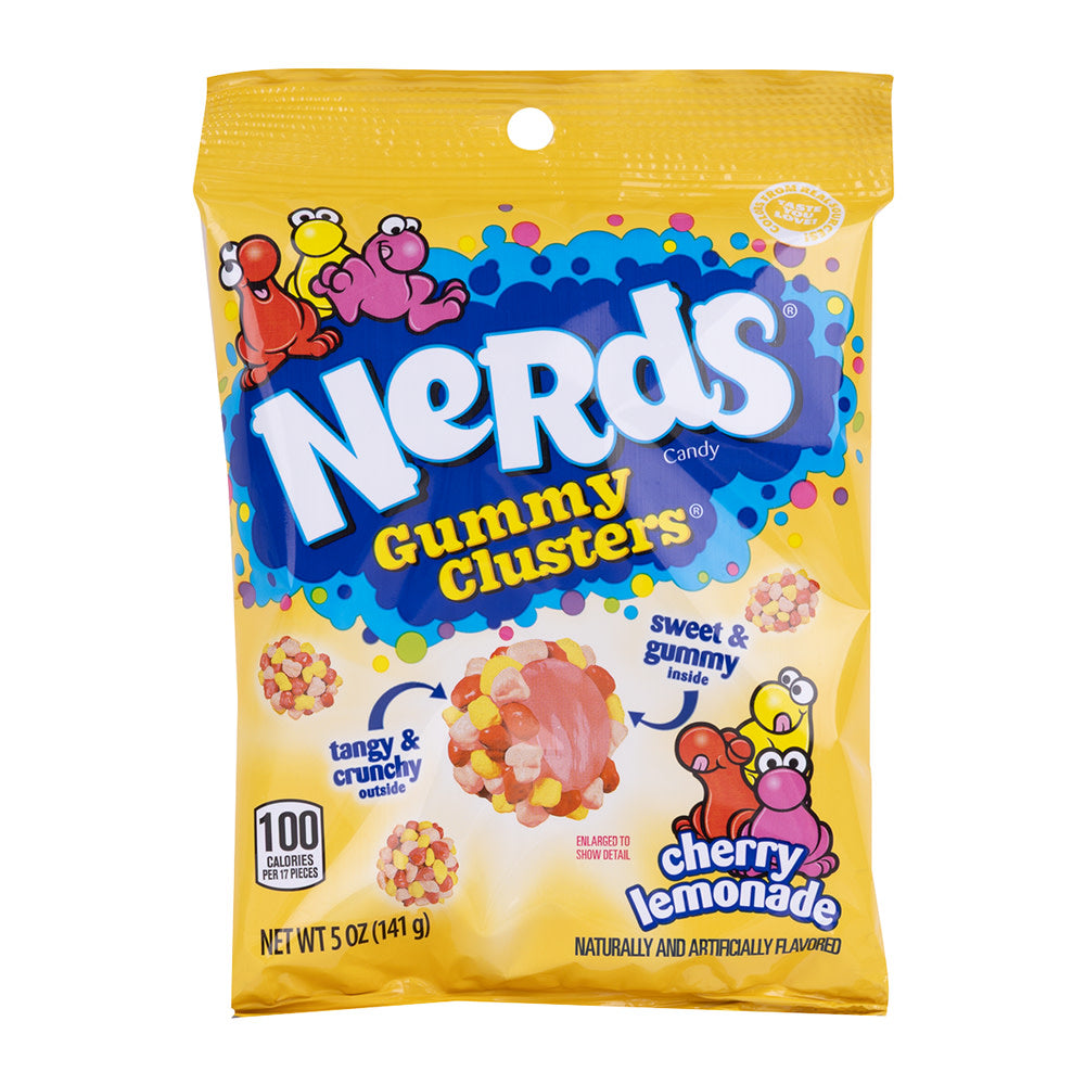 NERDS GUMMY CLUSTER CHERRY LEMONADE 5 OZ PEG BAG