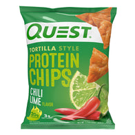 QUEST TORTILLA STYLE PROTEIN CHIPS CHILI LIME 1.1 OZ BAG