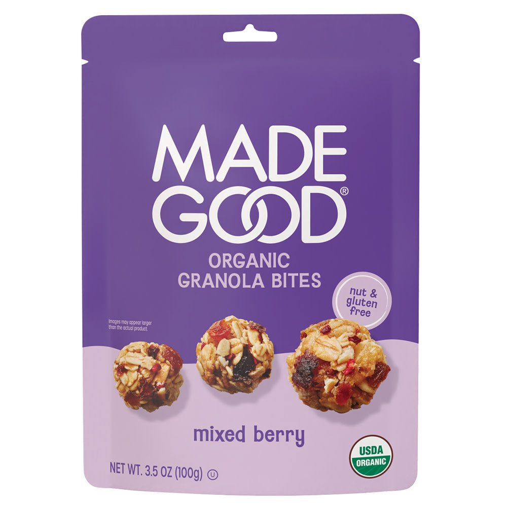 MADEGOOD - GRANOLA BITES POUCH - MIX BERRY - 3.5OZ