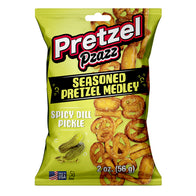 PRETZEL PZAZZ SPICY DILL PICKLE SEASONED PRETZEL MEDLEY 2 OZ BAG