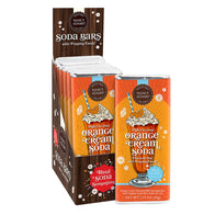 NANCY ADAMS SODA BAR MILK CHOCOLATE ORANGE CREAM WITH POPPING CANDY 1.75 OZ