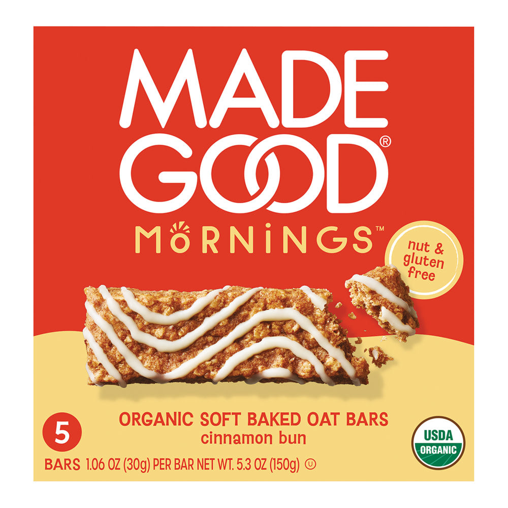 MADEGOOD - SOFT BAKED OAT B CINNAMON BUN(5CT) - 5.3OZ