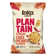 INKA CHILE PICANTE PLANTAIN CHIPS 4 OZ POUCH