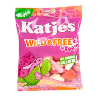 KATJES WILD &amp; FREE FOAM GUMMY 4.9 OZ PEG BAG