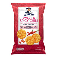 QUAKER SWEET &amp; SPICY CHILI RICE CRISPS 3 OZ BAG