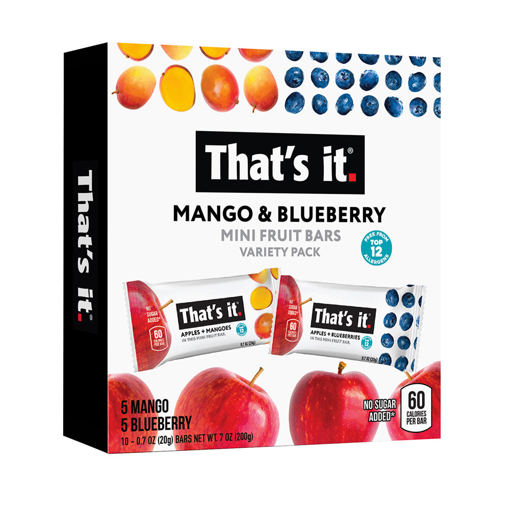 THAT'S IT MANGO &amp; BLUEBERRY MINI FRUIT BARS 7 OZ BOX