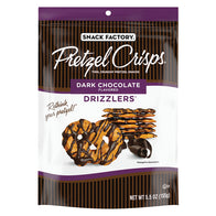 PRETZEL CRISPS DARK CHOCOLATE DRIZZLERS 5.5 OZ POUCH