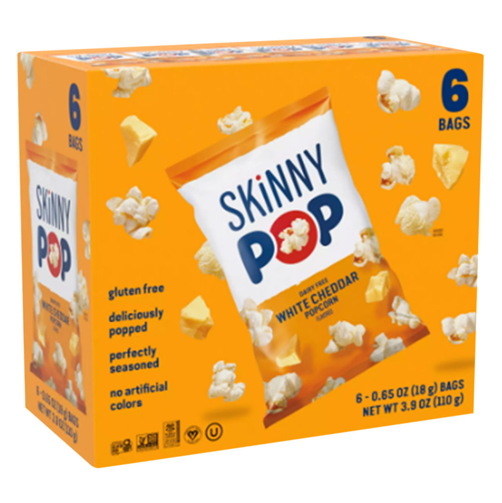 SKINNYPOP - SKINNYPACK WHITE CHEDDAR(6CT) - 3.9OZ