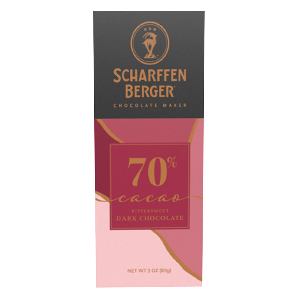 SCHARFFEN BERGER - 70% BTRS DARK CHOCOLATE BAR - 3OZ