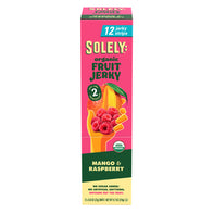 SOLELY MANGO &amp; RASPBERRY FRUIT JERKY 0.8 OZ BOX