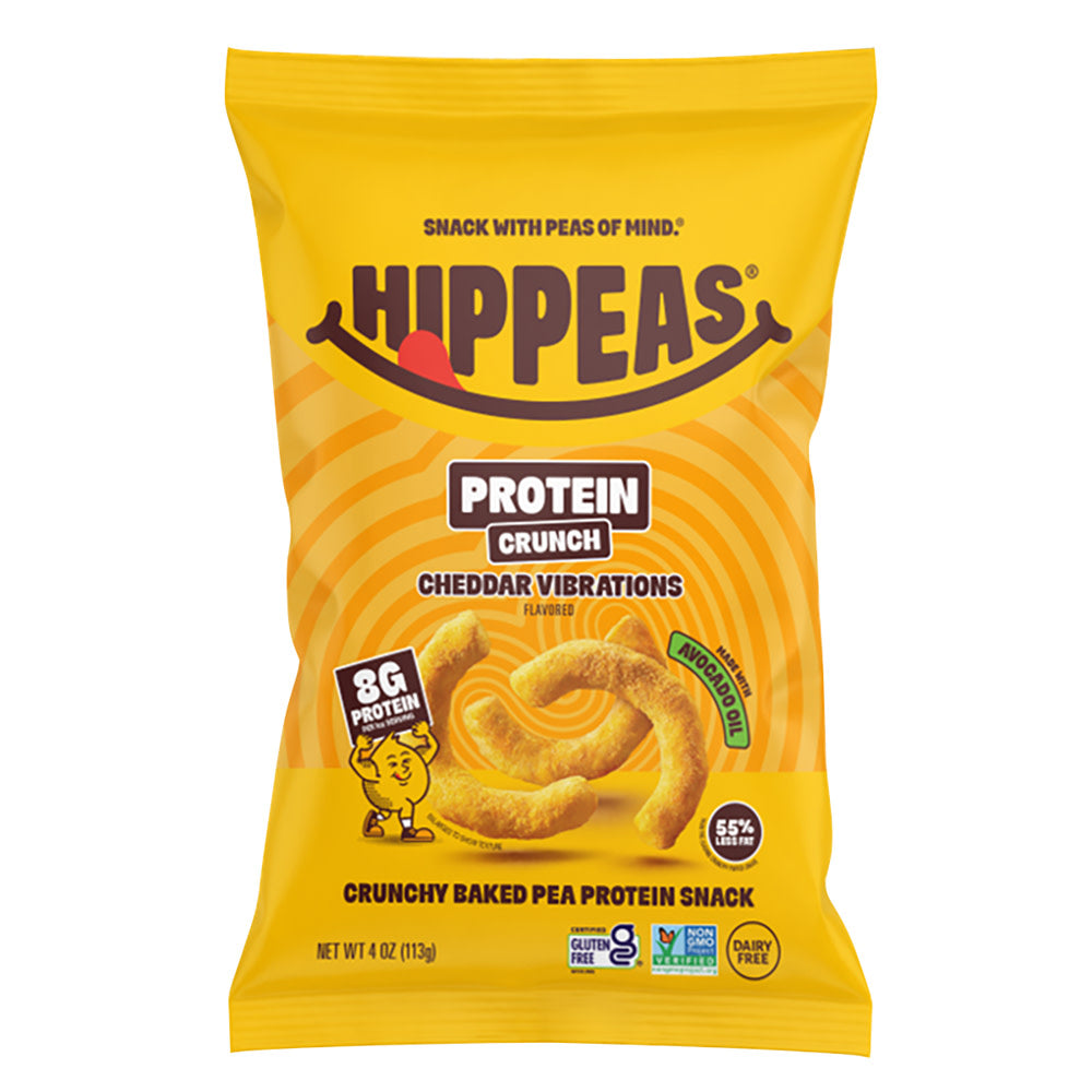 HIPPEAS - PROTEIN CRUNCH - CHEDDAR VIBRATIONS - 4OZ
