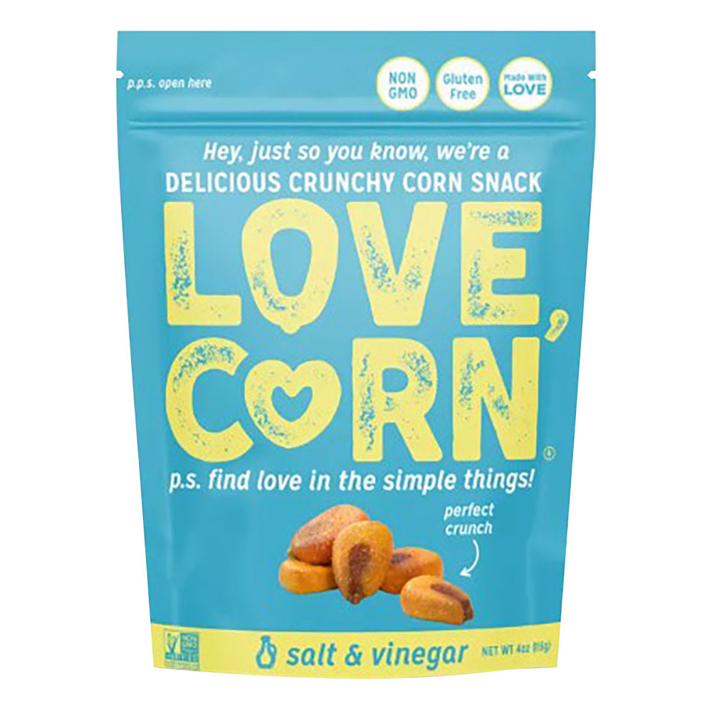 LOVE CORN - SALT & VINEGAR POUCH - 4OZ