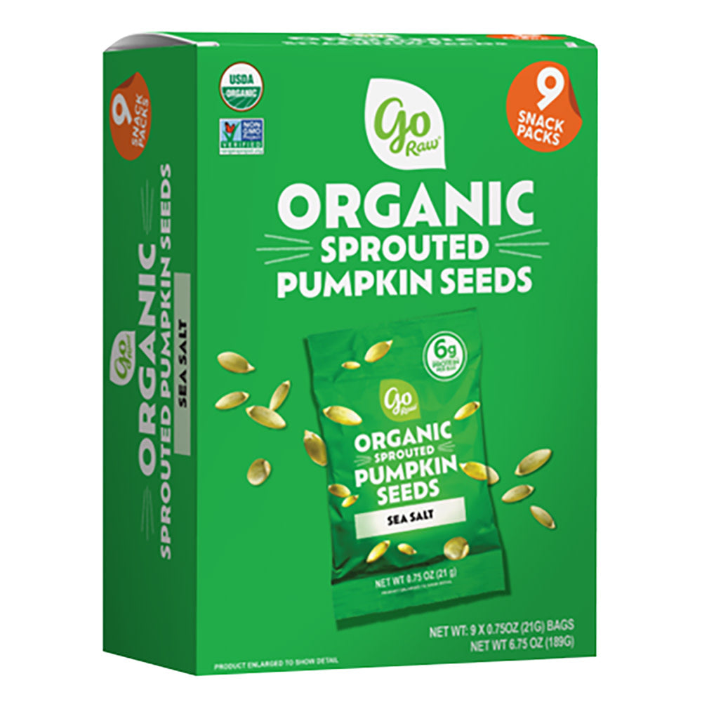 GO RAW - SPROUTED PMPKIN SEEDS MULTIPACK(9CT) - 6.75OZ