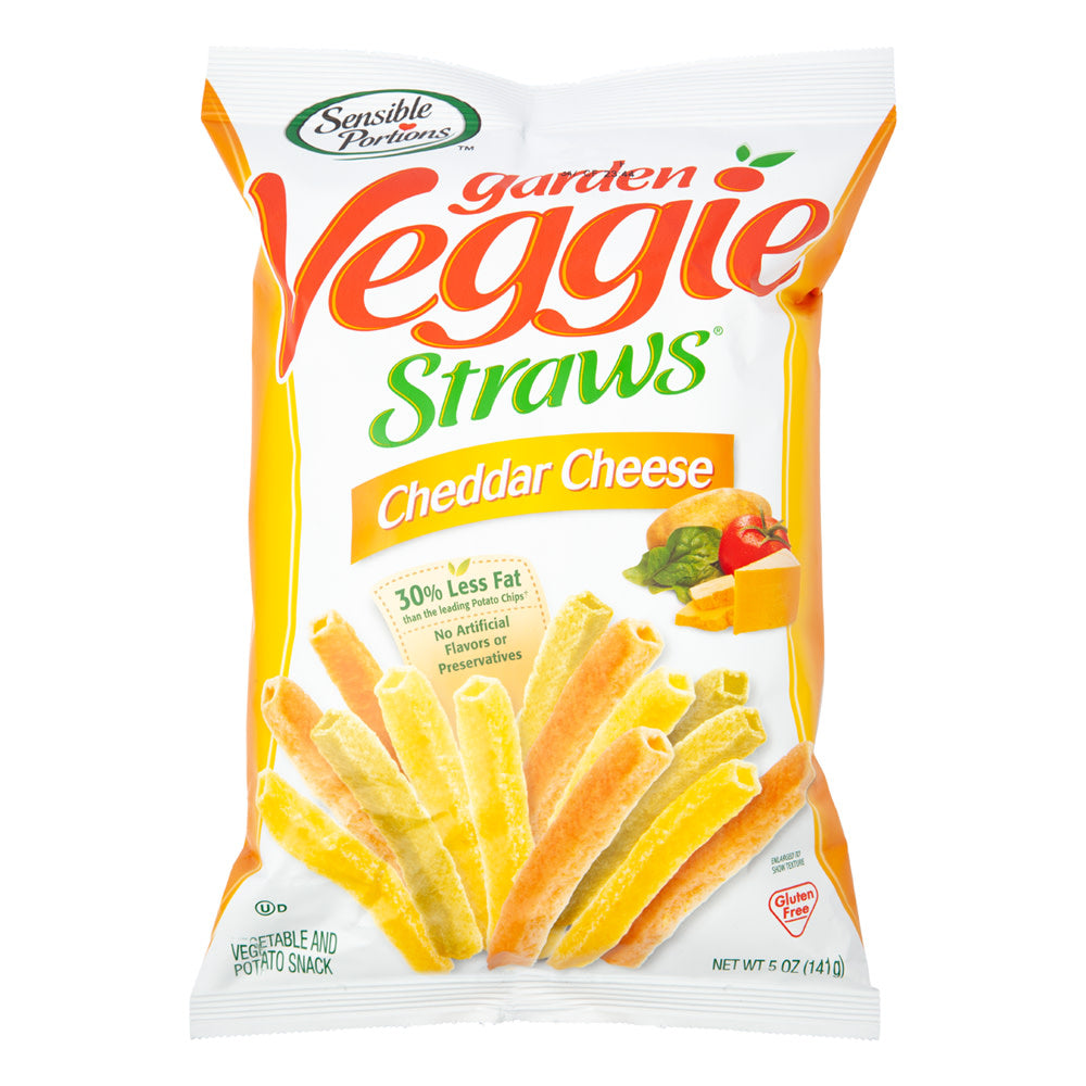 SENSIBLE PORTIONS GARDEN VEGGIE STRAWS CHEDDAR CHEESE 5 OZ BAG