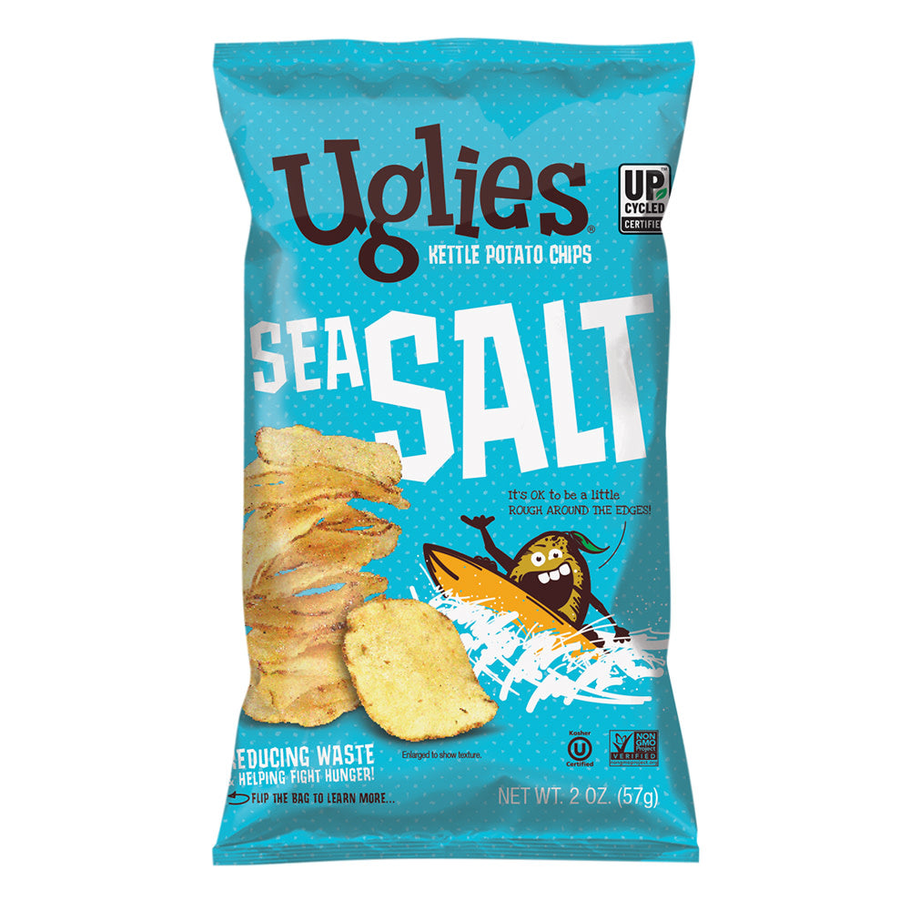 UGLIES SEA SALT KETTLE POTATO CHIPS 2 OZ BAG