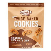 COOPER STREET CINNAMON CHOCOLATE CHIP TWICE BAKED COOKIES 5 OZ POUCH