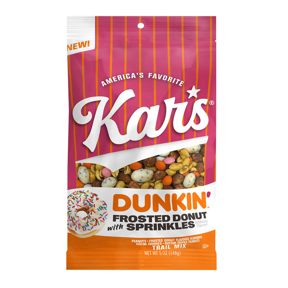 DUNKIN' KARS FROSTED DONUT WITH SPRINKLES 5 OZ BAG
