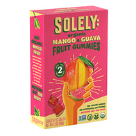 SOLELY ORGANIC MANGO &amp; GUAVA FRUIT GUMMIES 5 COUNT 3.5 OZ BOX
