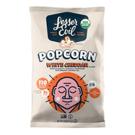 LESSER EVIL - ORG POPCORN - WHITE CHEDDAR - .88OZ