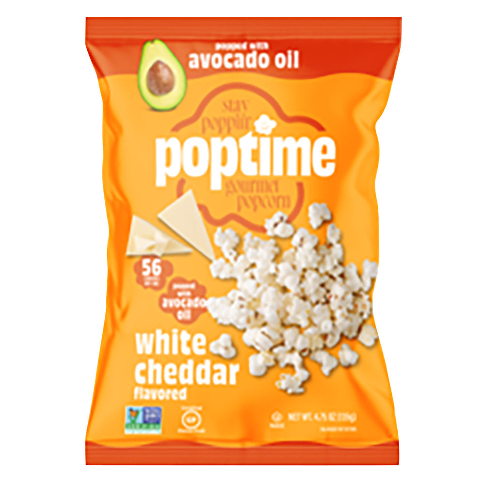 POPTIME POPCORN WHITE CHEDDAR 4.75 OZ BAG