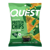 QUEST SALSA VERDE TORTILLA STYLE PROTEIN CHIPS 1.1 OZ BAG